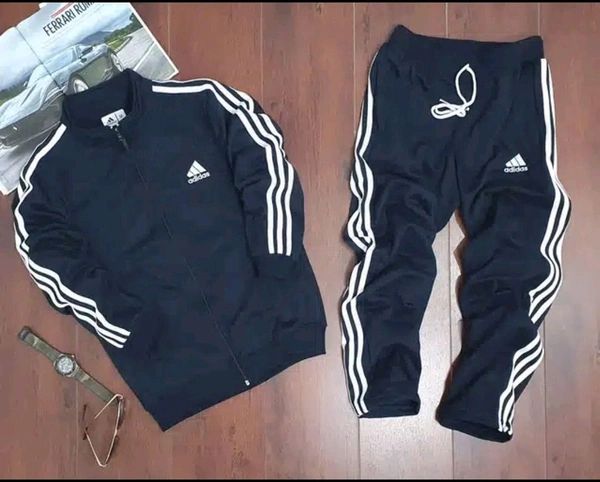 Adidas Tracksuit Lycra (Navy Blue)