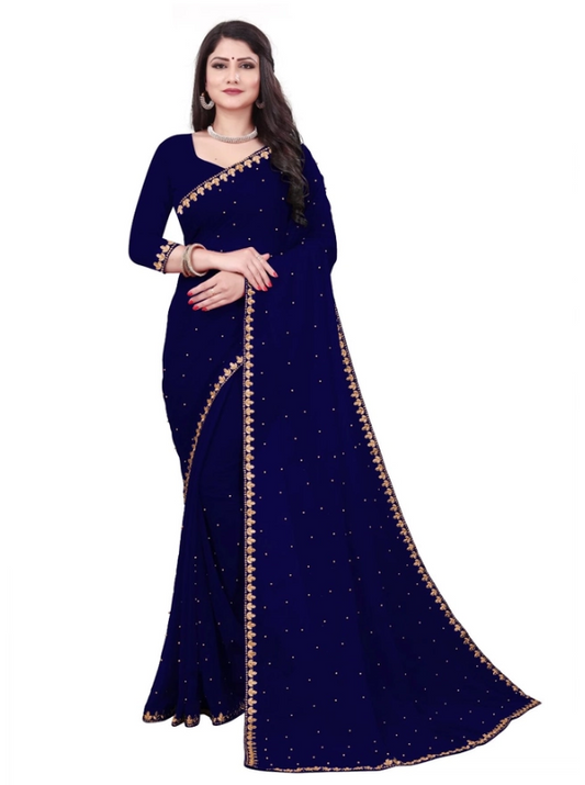 Women Saree - Navy Blue