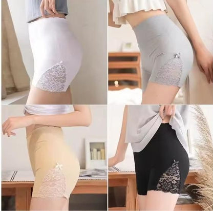 Women Breathable Thin Slim Fit Seamless Lace Safe Panties