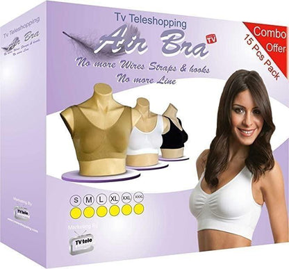 Women's Multi-color Air Bra Pack Of 3