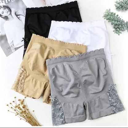 Women Breathable Thin Slim Fit Seamless Lace Safe Panties