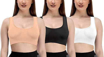 Women's Multi-color Air Bra (Pack of 3)