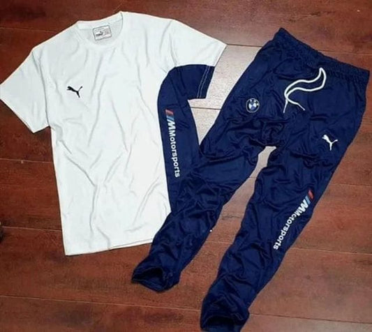 Adidas Summer Tracksuit (Blue & White)
