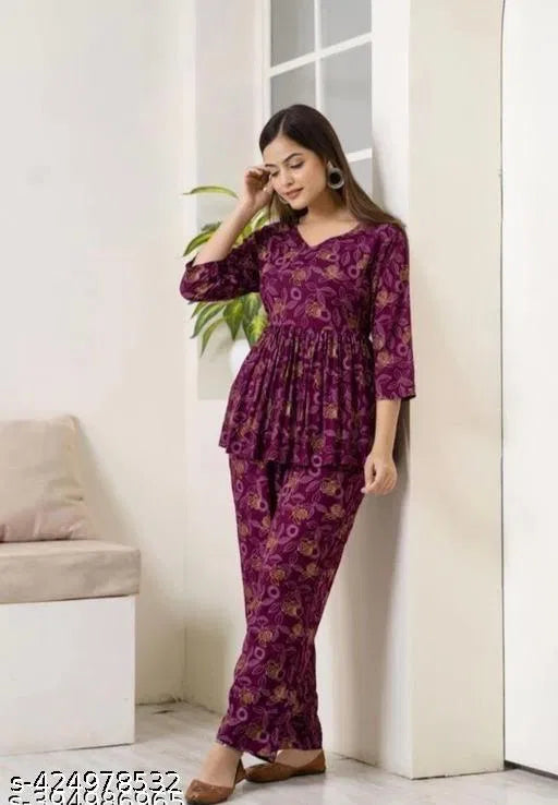 Printed Co-Ord Set, Co-Ord Sets For Girls & Women