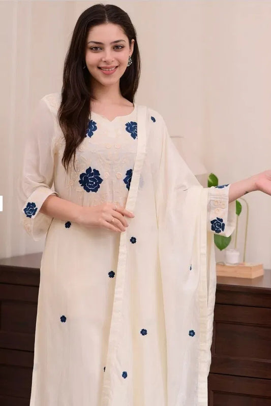 Kurta With Dupatta & Bottomwear