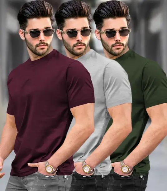 Men's T-Shirt Combo Pack Of 3